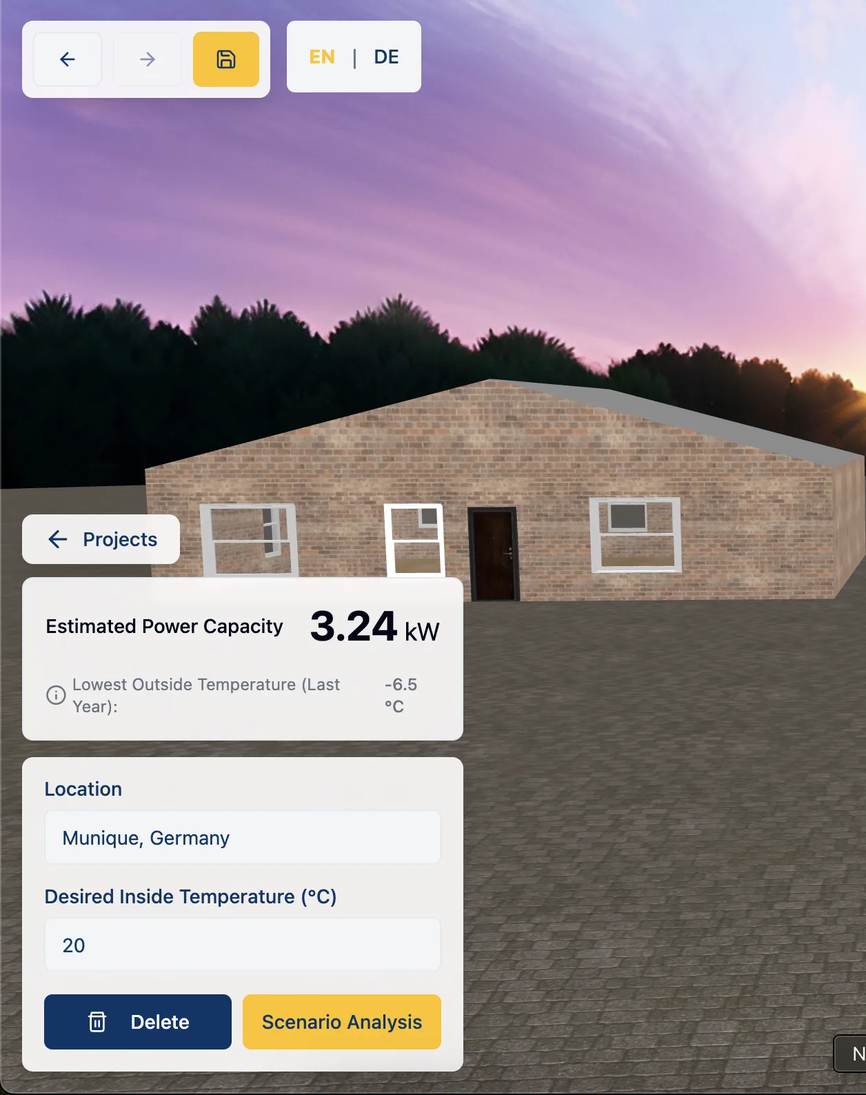 Heating Systems Simulator as SaaS