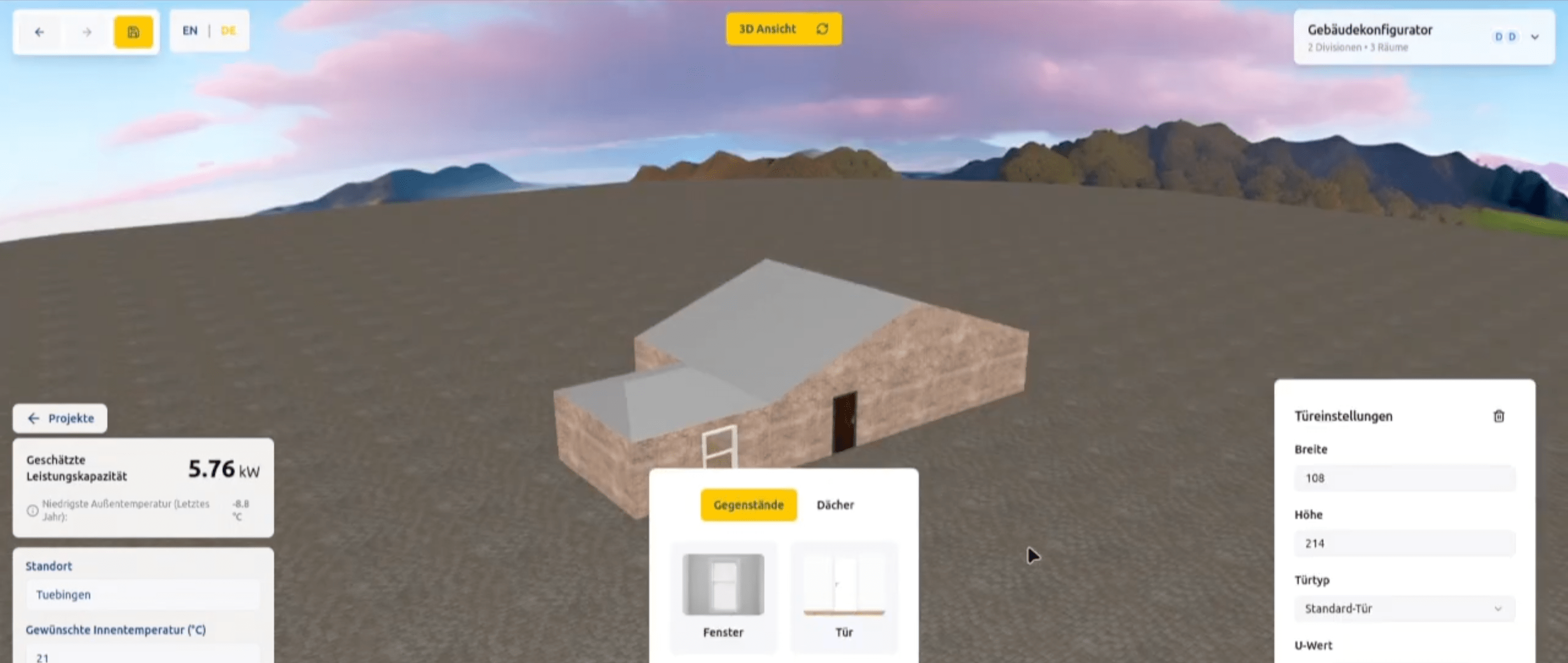 Let's get warm project interface preview